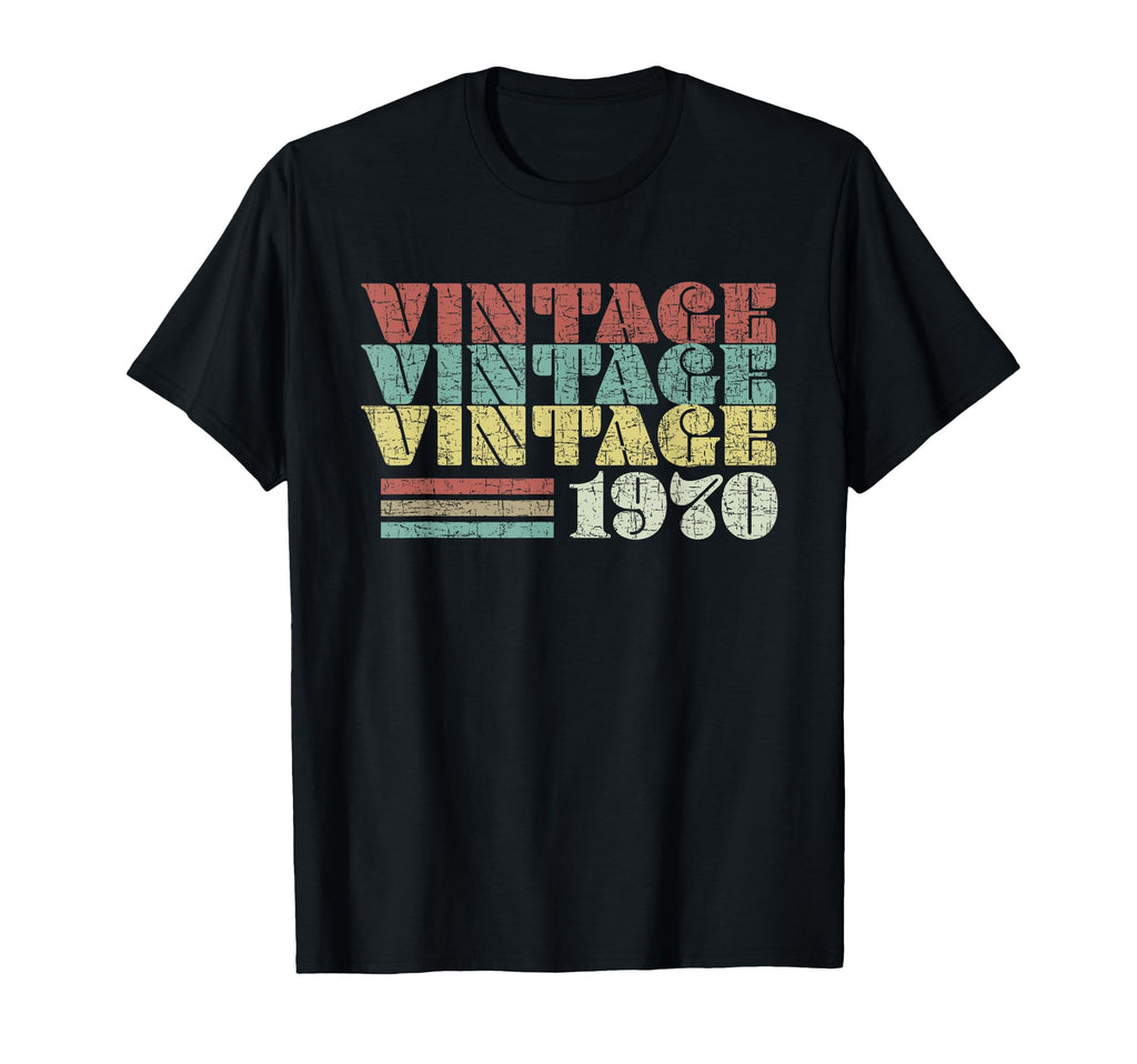 1970 Birthday Gift And Distressed T-Shirt - Unique Graphic Unisex - T-Shirt, Sweatshirt, Hoodie