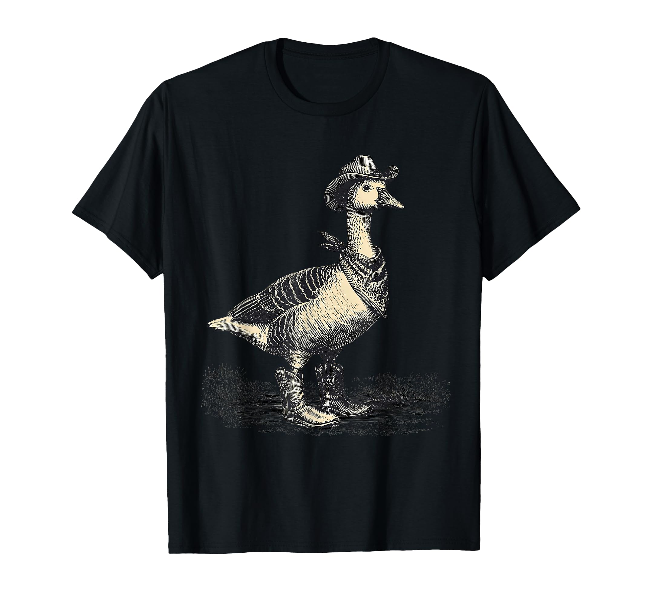 Goose Cowboy Rodeo Cowgirl Western T-Shirt - Minimalist Print Unisex - T-Shirt, Sweatshirt, Hoodie