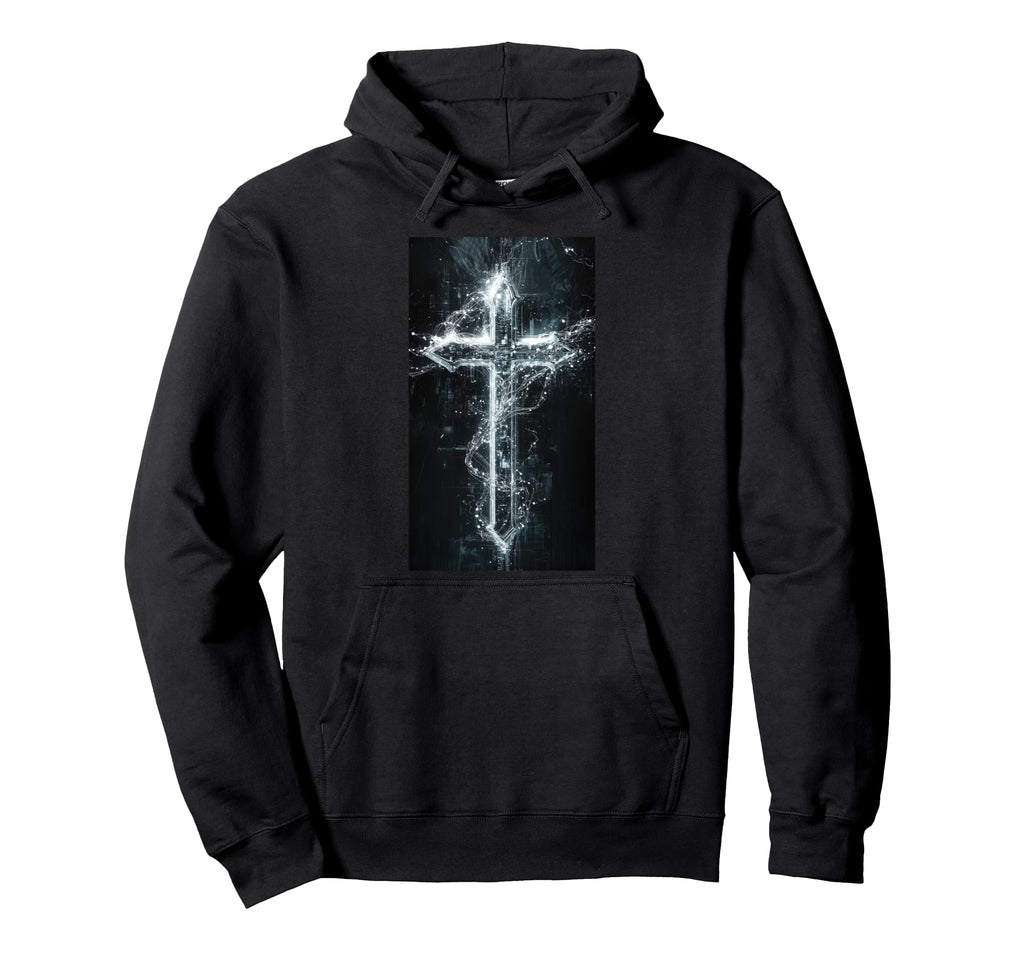Gothic Cross Grunge Aesthetic Y2K Hoodie - Casual Everyday Wear for Adults - T-Shirt, Sweatshirt, Hoodie