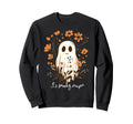 Ghost Spooky Season Floral Boho Sweatshirt - Trendy Graphic for Adults - T-Shirt, Sweatshirt, Hoodie
