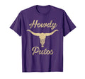 Howdy Putos Bull Skull Country Cowboy T-Shirt - Minimalist Print Unisex - T-Shirt, Sweatshirt, Hoodie