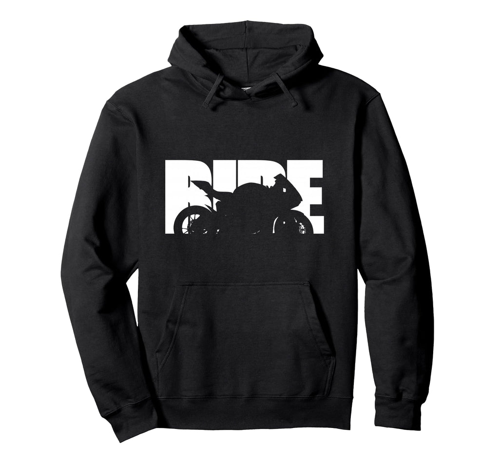 Bike Motorcyclist Motorcycle Rider Biker Hoodie - Minimalist Print Unisex - T-Shirt, Sweatshirt, Hoodie