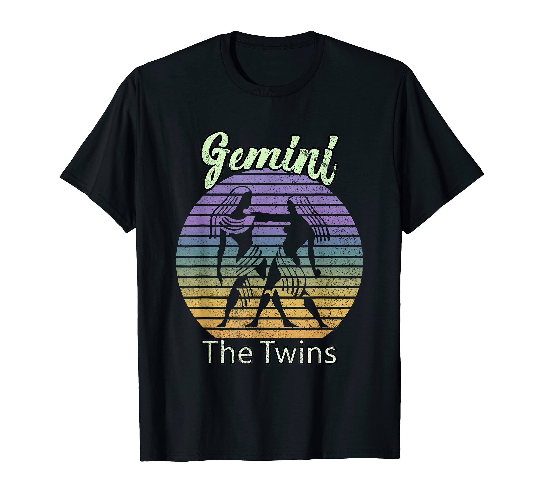 Gemini Birthday Gift Sunset Zodiac T-Shirt - Fun Novelty Design Men Women - T-Shirt, Sweatshirt, Hoodie