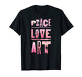 Watercolor Peace Love Art T-Shirt - Novelty Apparel Men Women - T-Shirt, Sweatshirt, Hoodie