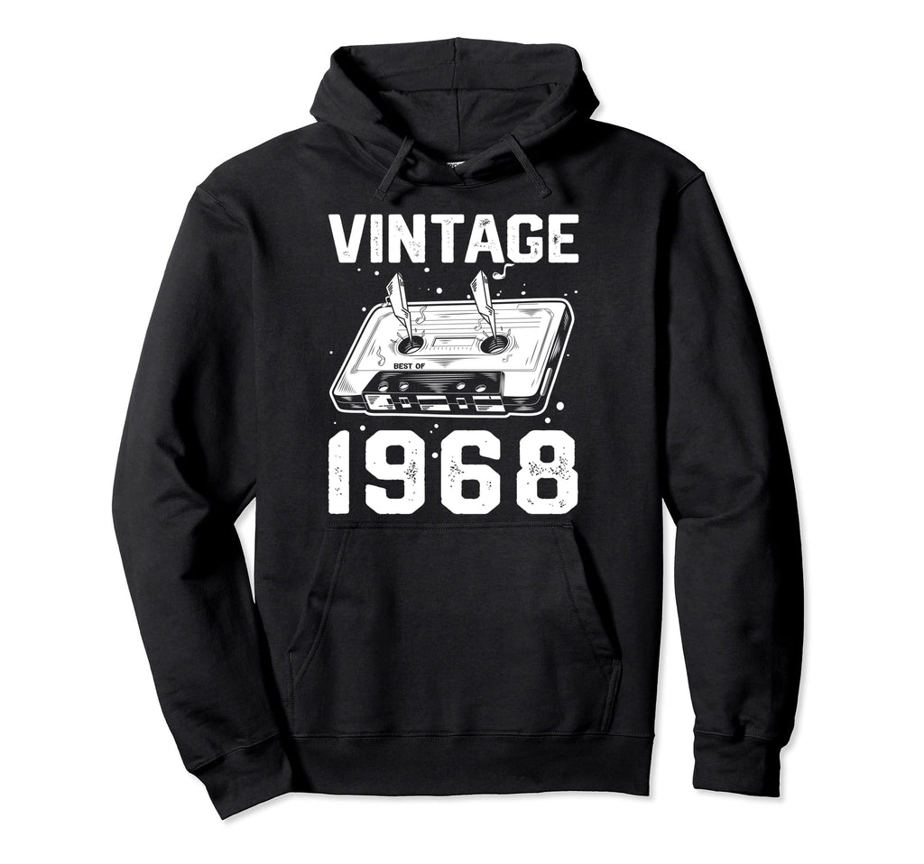 Birthday Best 1968 Bday 1968 Cassette Hoodie - Unique Graphic Men Women - T-Shirt, Sweatshirt, Hoodie