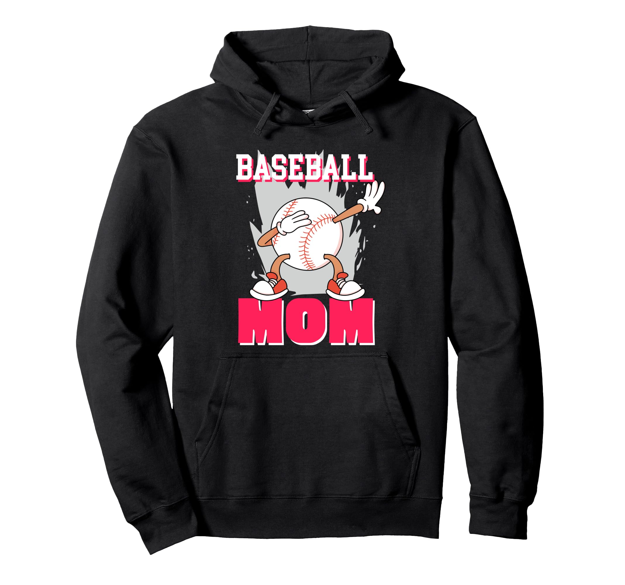 Baseball Mom Fun Expression Hoodie - Unique Graphic for Adults - T-Shirt, Sweatshirt, Hoodie