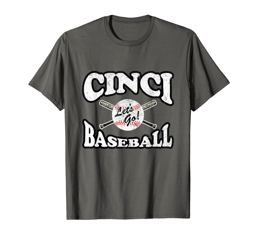 Cincinnati Baseball Distressed T-Shirt - Unique Graphic for Adults - T-Shirt, Sweatshirt, Hoodie