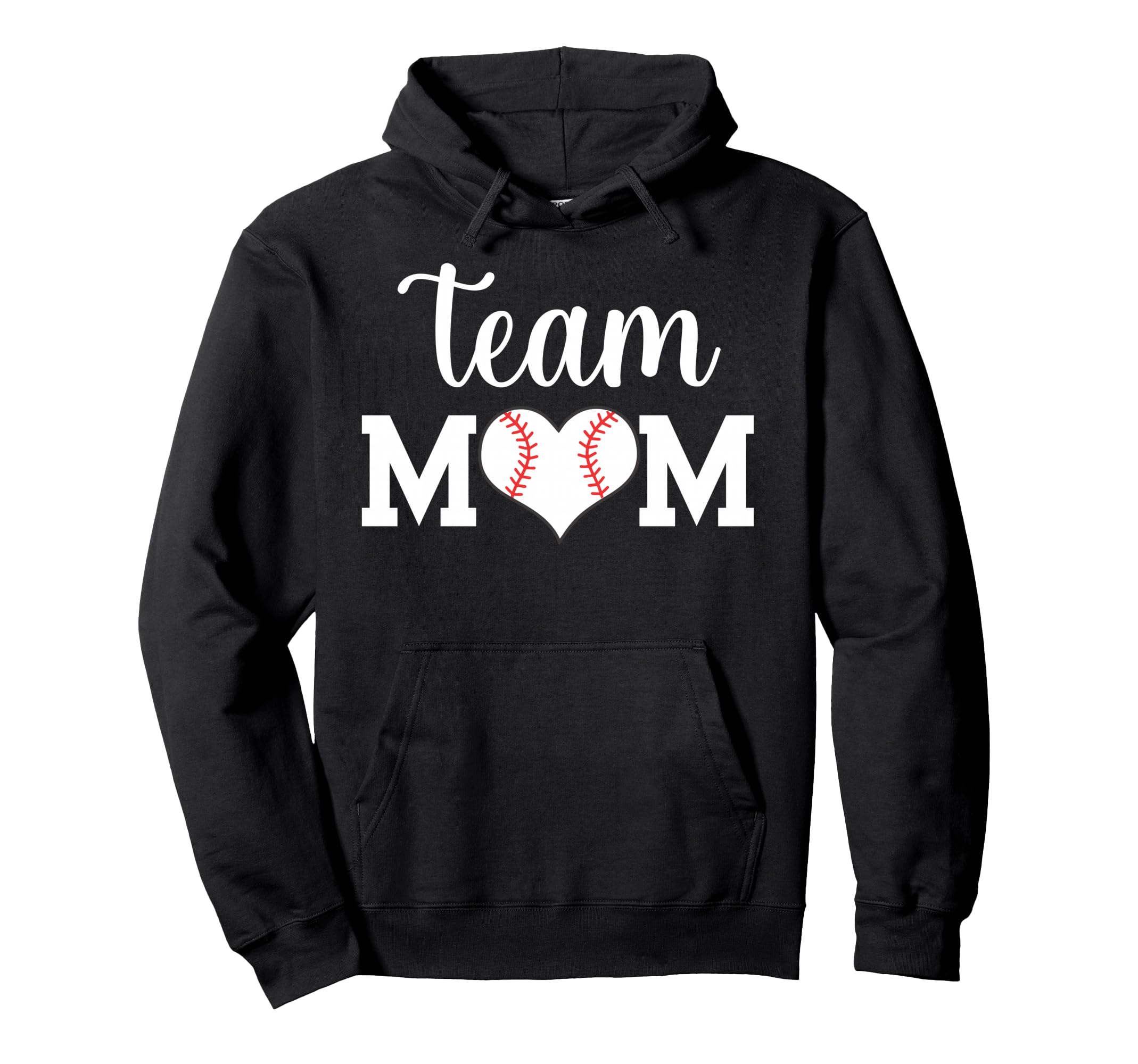 Team Mom Baseball Hoodie - Graphic Print Unisex - T-Shirt, Sweatshirt, Hoodie