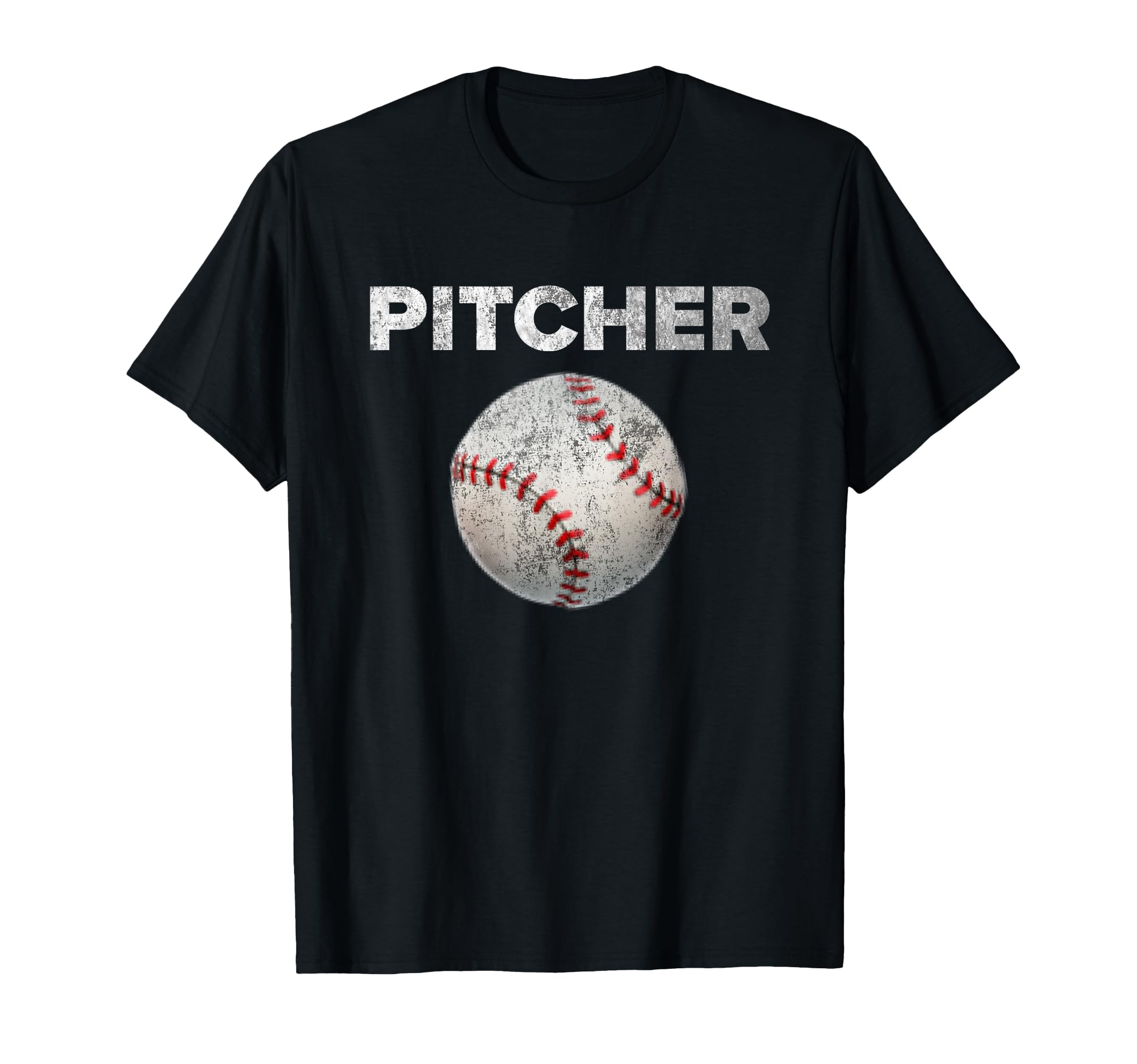 Distressed Pitcher Baseball T-Shirt - Custom Art Print for Adults - T-Shirt, Sweatshirt, Hoodie