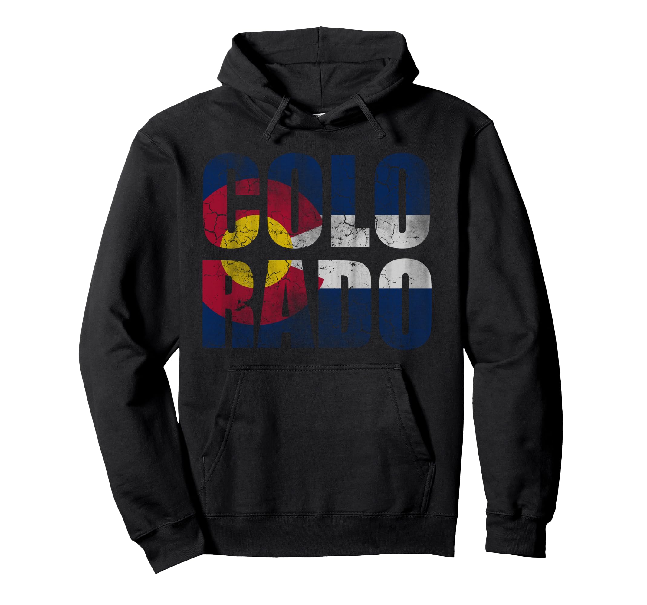 Colorful Colorado State Flag Home Love Hoodie - Aesthetic Graphic Unisex - T-Shirt, Sweatshirt, Hoodie