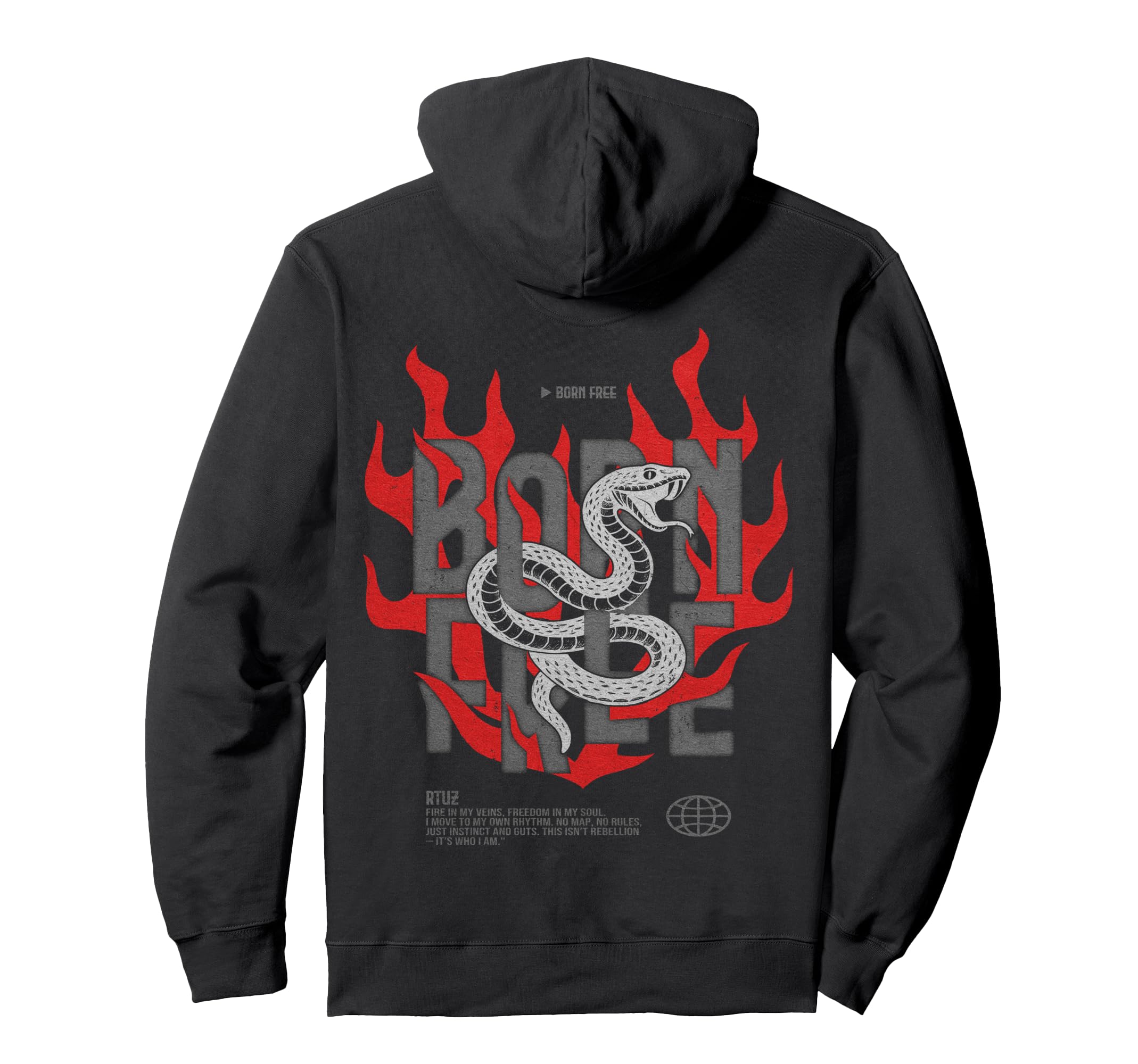 Y2K Back Streetwear Hoodie - Graphic Print Unisex - T-Shirt, Sweatshirt, Hoodie