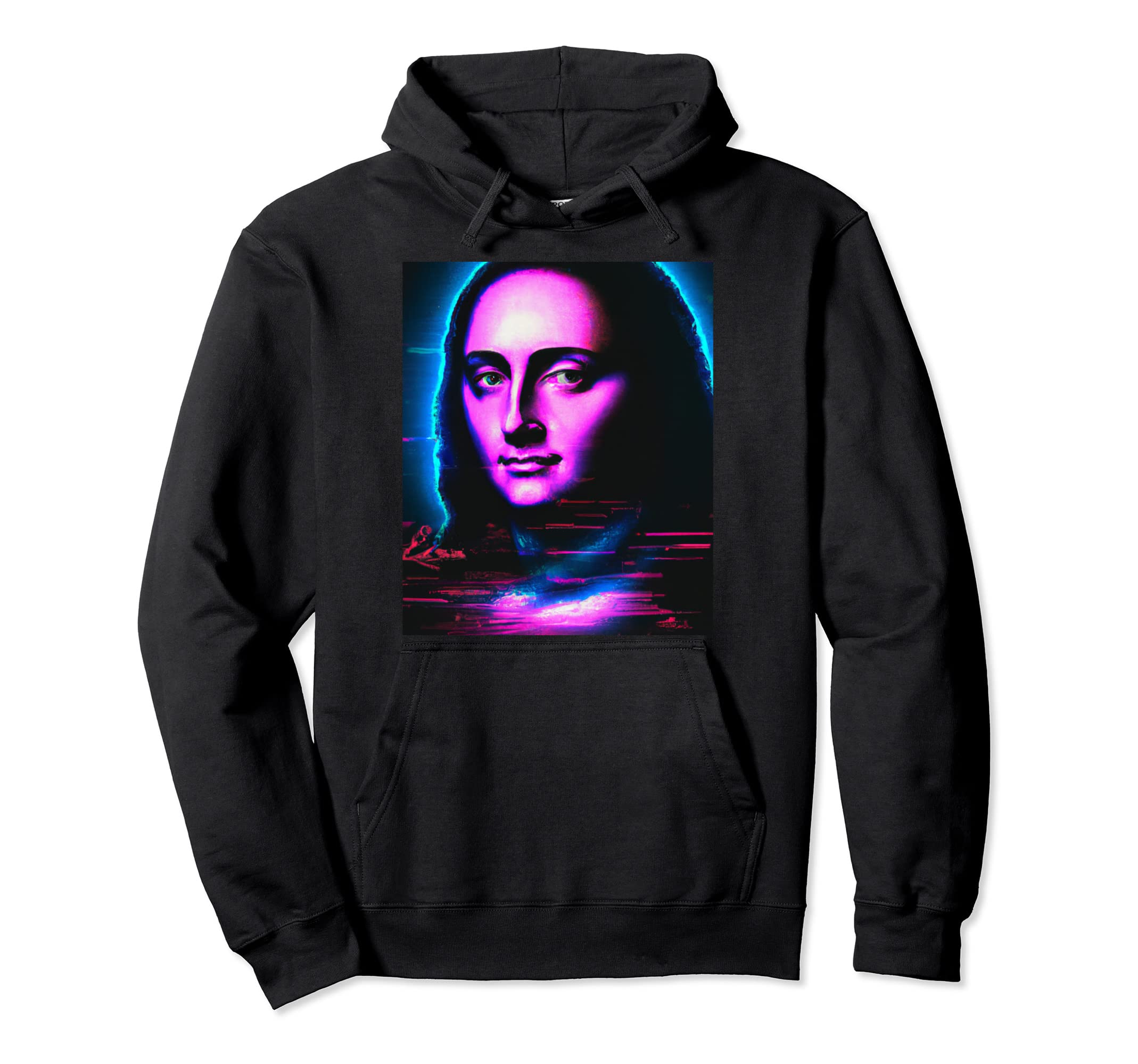 Vaporwave Aesthetic Portrait Hoodie - Novelty Apparel Men Women - T-Shirt, Sweatshirt, Hoodie