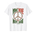 Make Love Not War Peace T T-Shirt - Custom Art Print Men Women - T-Shirt, Sweatshirt, Hoodie