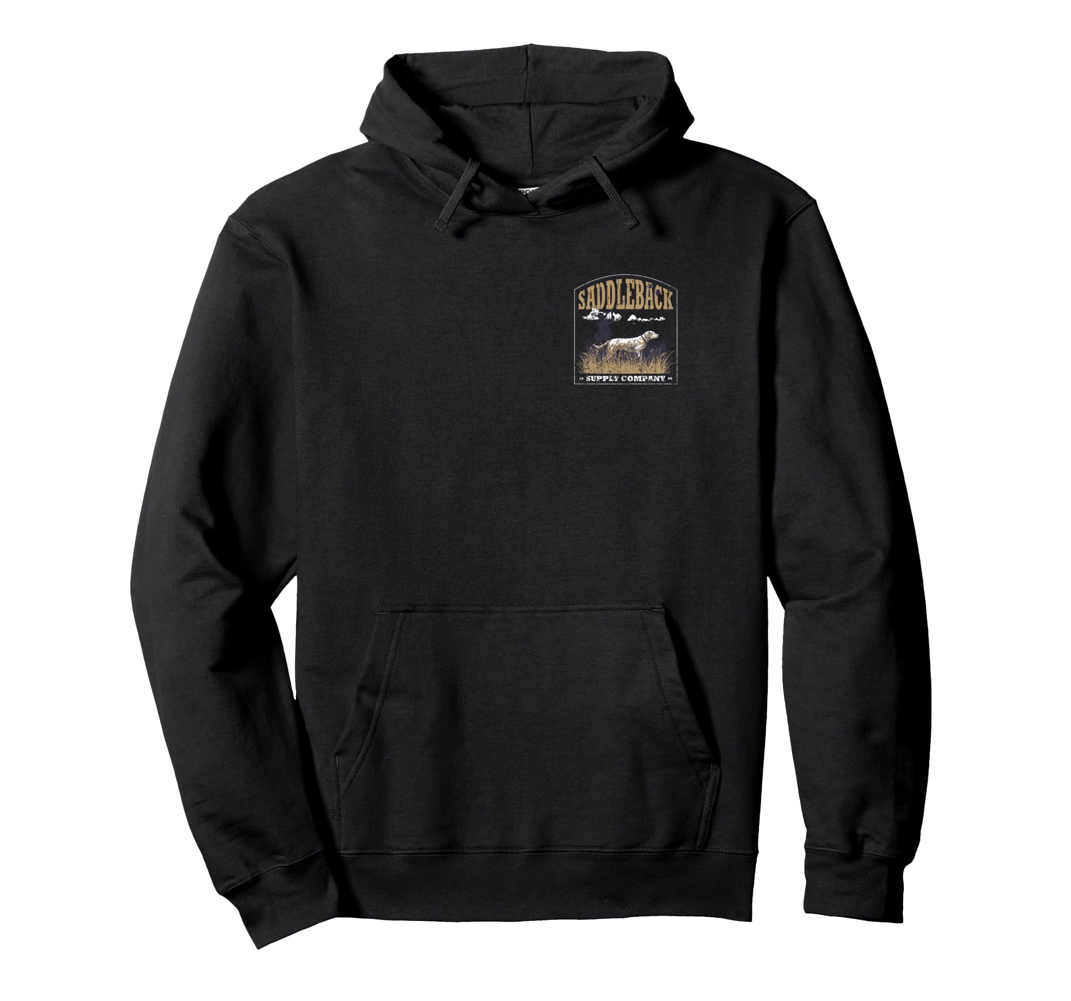 Saddleback Hunting Labrador Logo Hoodie - Fun Novelty Design for Adults - T-Shirt, Sweatshirt, Hoodie