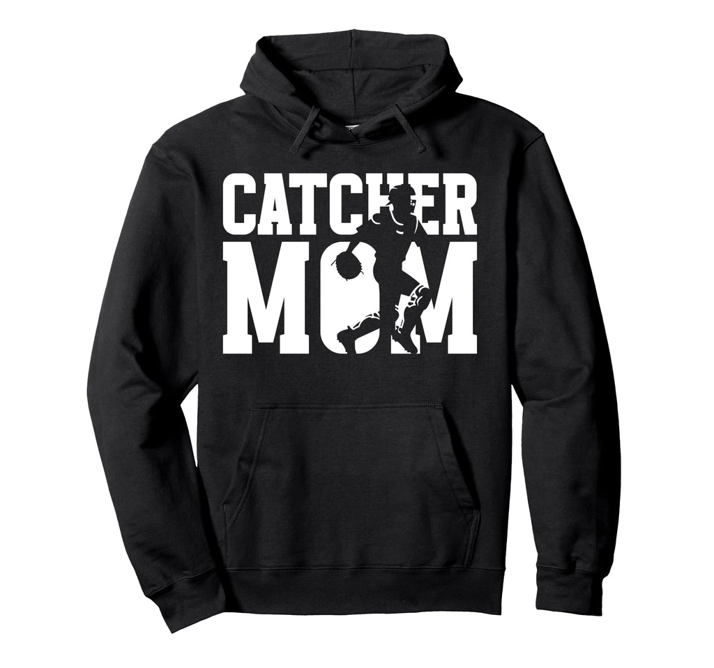 Baseball Catcher Mom Baseball Catcher Hoodie - Trendy Graphic Men Women - T-Shirt, Sweatshirt, Hoodie