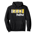 Baseball Mama Yellow Leopard Baseball Hoodie - Aesthetic Graphic Men Women - T-Shirt, Sweatshirt, Hoodie