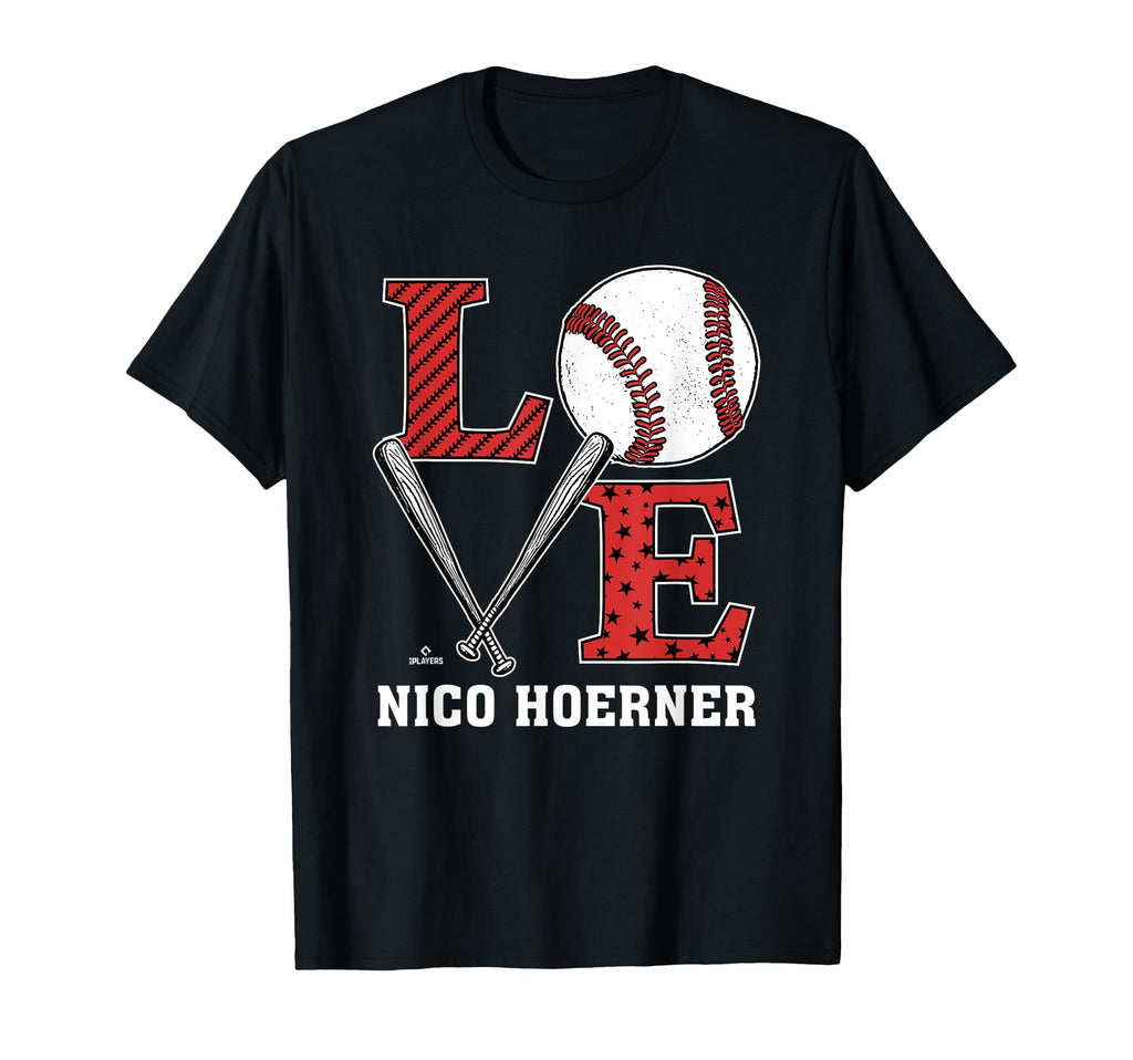 Distressed Baseball Love Nico Hoerner T-Shirt - Aesthetic Graphic Unisex - T-Shirt, Sweatshirt, Hoodie