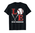Distressed Baseball Love Nico Hoerner T-Shirt - Aesthetic Graphic Unisex - T-Shirt, Sweatshirt, Hoodie