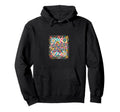 Checkered Blooms Flower Arranging Daisy Hoodie - Minimalist Print Unisex - T-Shirt, Sweatshirt, Hoodie