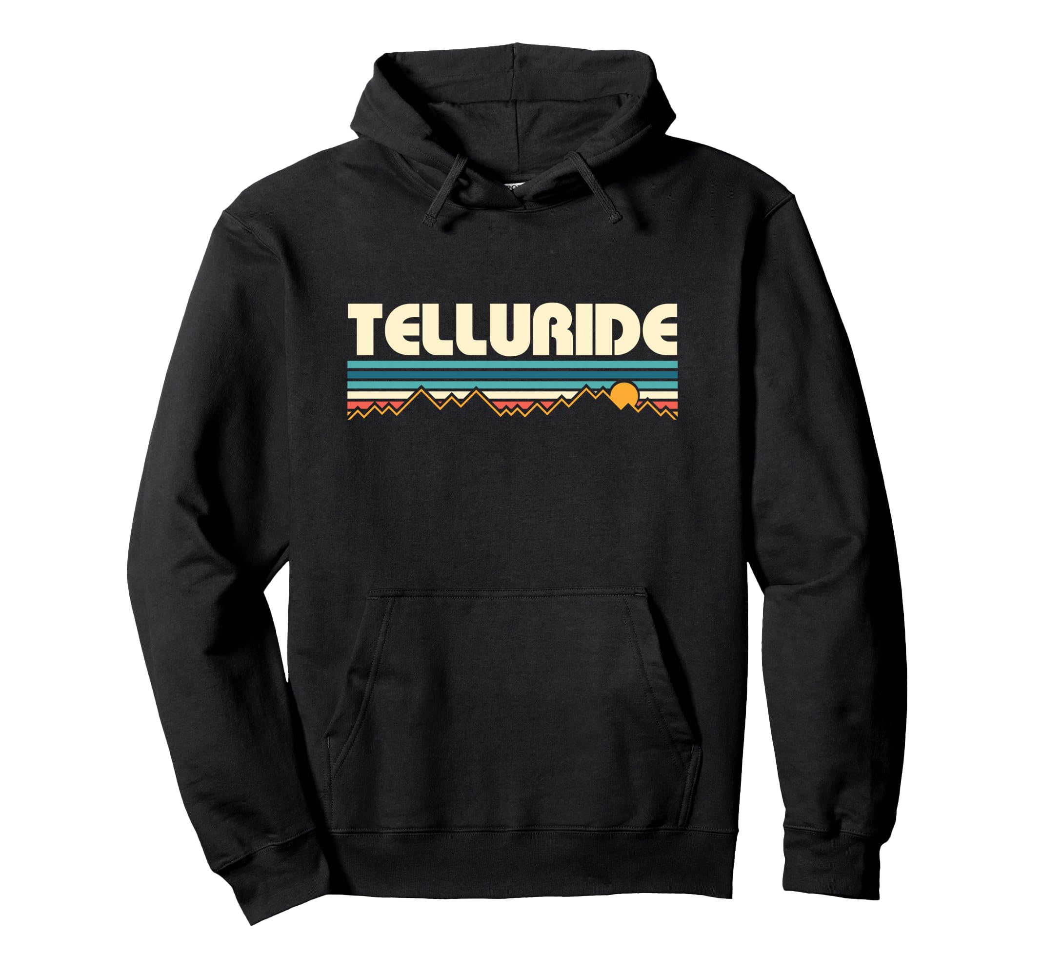 Telluride Mountain Sunset 80S Hoodie - Streetwear Style Men Women - T-Shirt, Sweatshirt, Hoodie