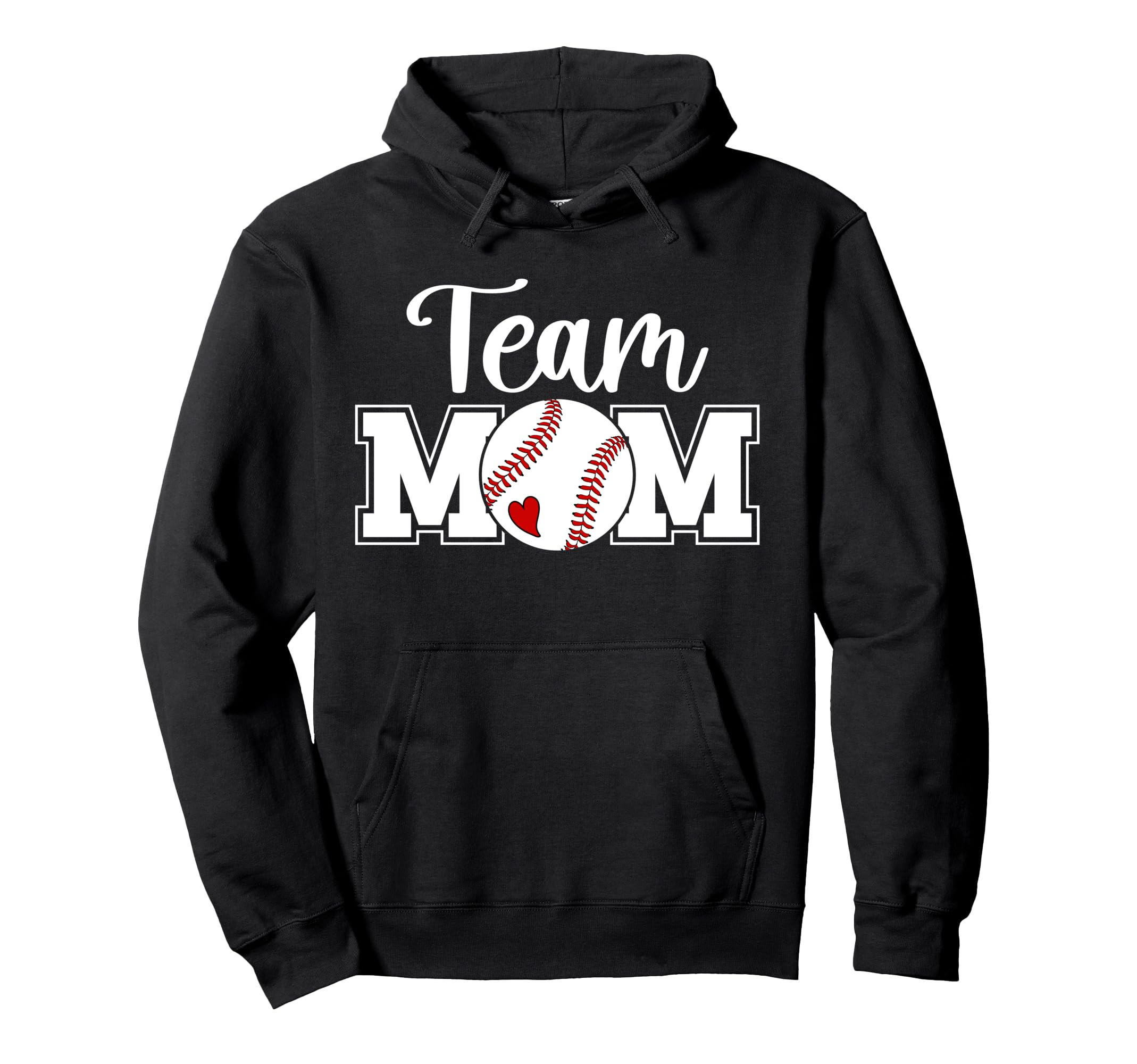 Baseball Team Mom Appreciation Hoodie - Streetwear Style for Adults - T-Shirt, Sweatshirt, Hoodie