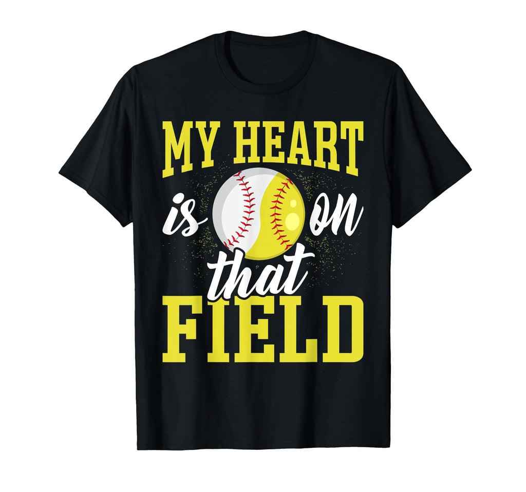 My Heart Is That Field Baseball T-Shirt - Streetwear Style Men Women - T-Shirt, Sweatshirt, Hoodie