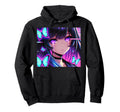 Anime Vaporwave Egirl Aesthetic Japanese Hoodie - Custom Art Print Unisex - T-Shirt, Sweatshirt, Hoodie