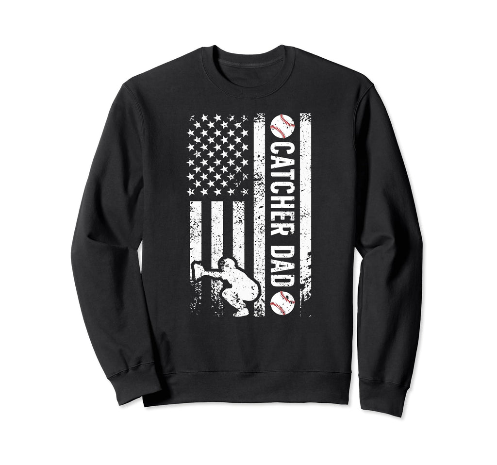 Baseball Catcher Dad Baseball Catcher Sweatshirt - Minimalist Print Unisex - T-Shirt, Sweatshirt, Hoodie