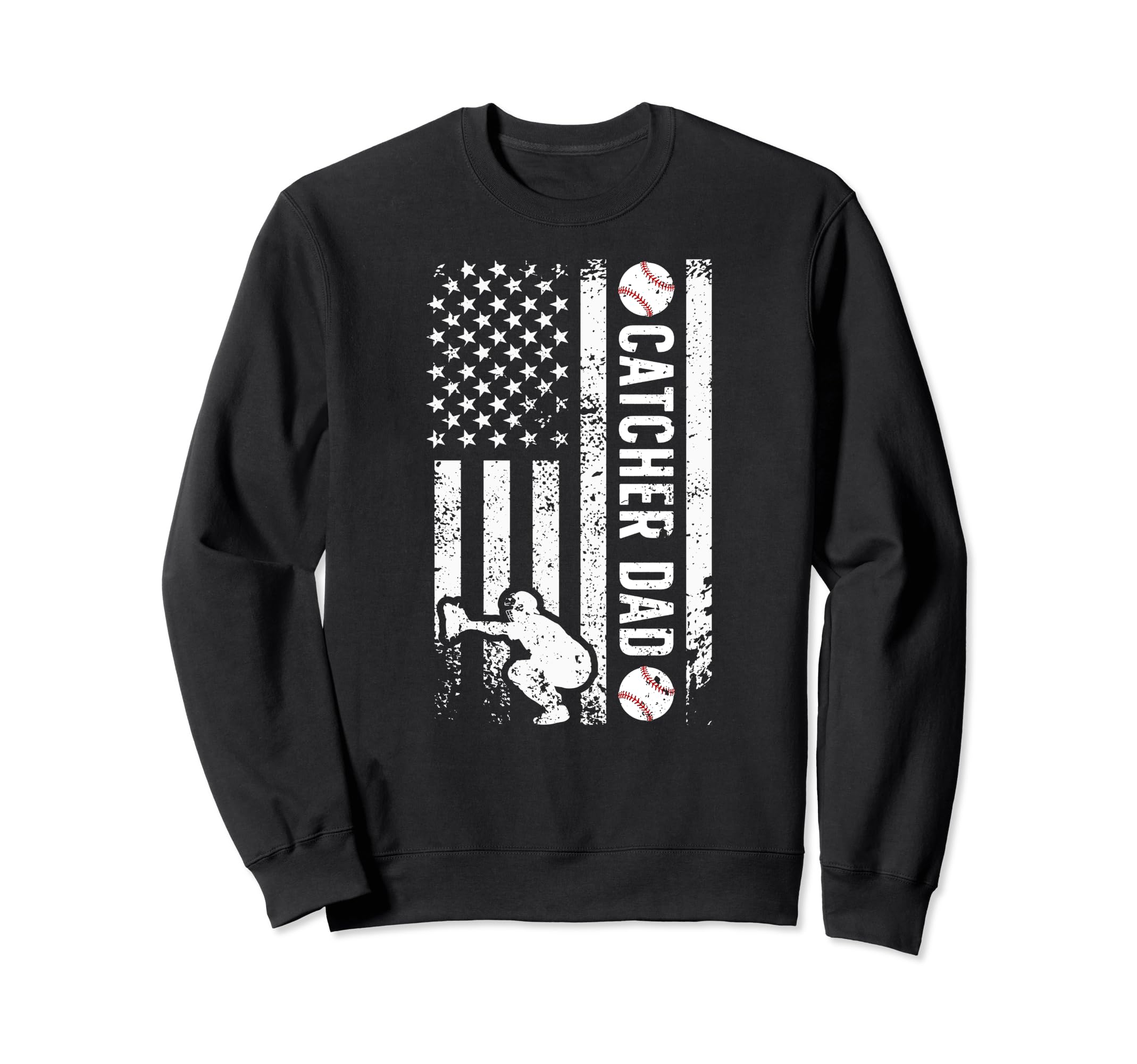Baseball Catcher Dad Baseball Catcher Sweatshirt - Minimalist Print Unisex - T-Shirt, Sweatshirt, Hoodie