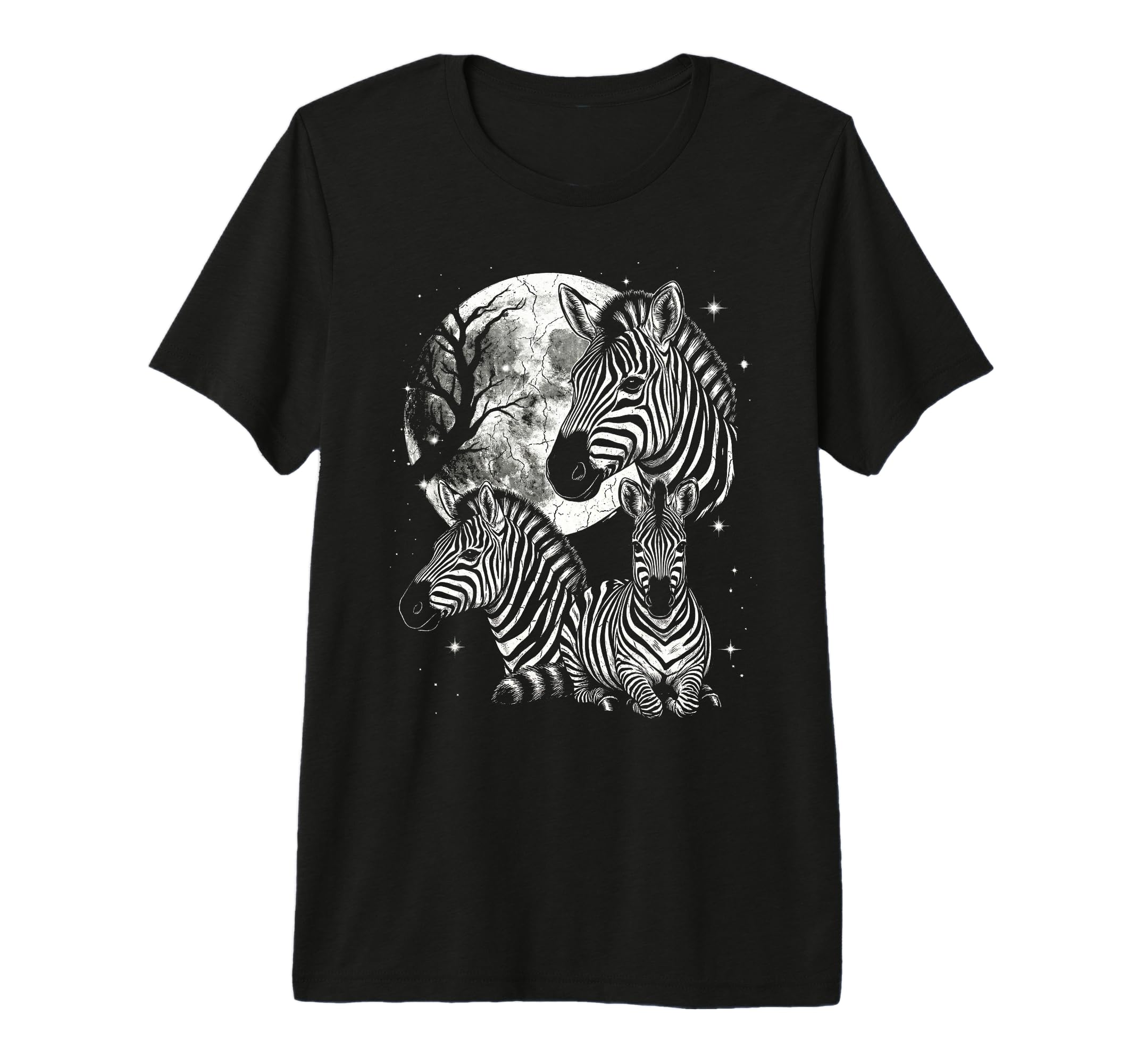 Zebra 90S Aesthetic Y2K Zebra Tri T-Shirt - Novelty Apparel for Adults - T-Shirt, Sweatshirt, Hoodie