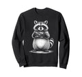 Raccoon Photographer Camera Sweatshirt - Minimalist Print Men Women - T-Shirt, Sweatshirt, Hoodie