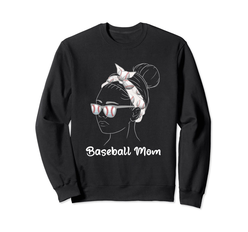 Baseball Mother Sports Lover Sweatshirt - Aesthetic Graphic for Adults - T-Shirt, Sweatshirt, Hoodie