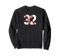 Baseball Player Jersey Number 32 Sweatshirt - Minimalist Print Men Women - T-Shirt, Sweatshirt, Hoodie