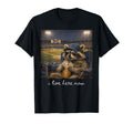 Funny Coffee Raccoon Ballfield T-Shirt - Novelty Apparel Men Women - T-Shirt, Sweatshirt, Hoodie