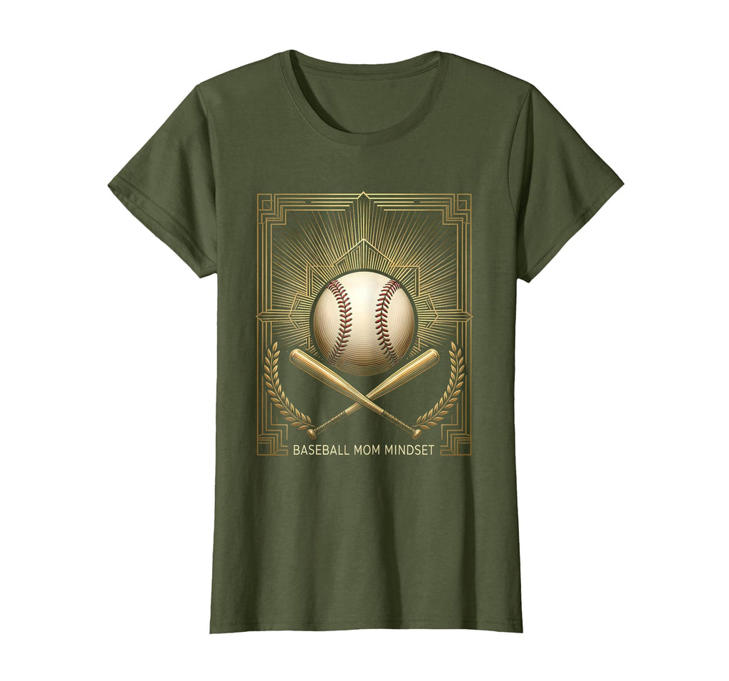 Baseball Mom Mindset Proud Sports T-Shirt - Casual Everyday Wear Unisex - T-Shirt, Sweatshirt, Hoodie