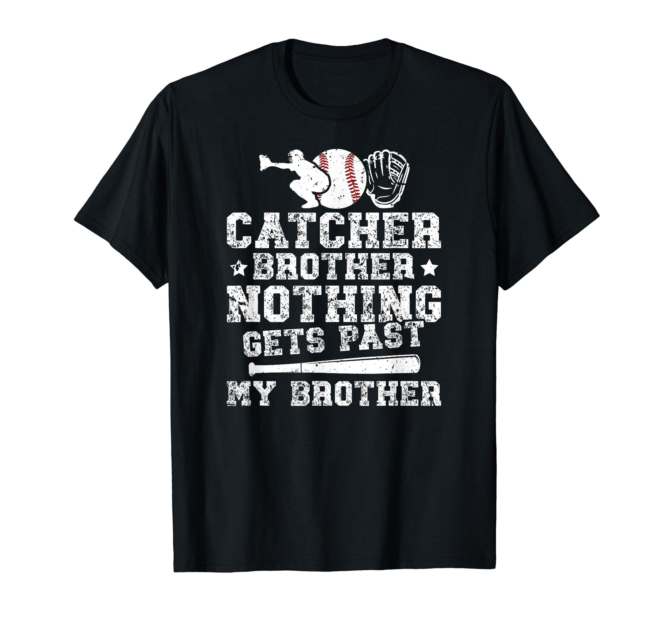 Proud Baseball Catcher Brother Baseball T-Shirt - Streetwear Style Unisex - T-Shirt, Sweatshirt, Hoodie