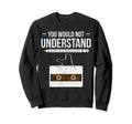 Cassette Tape Music Sweatshirt - Novelty Apparel for Adults - T-Shirt, Sweatshirt, Hoodie