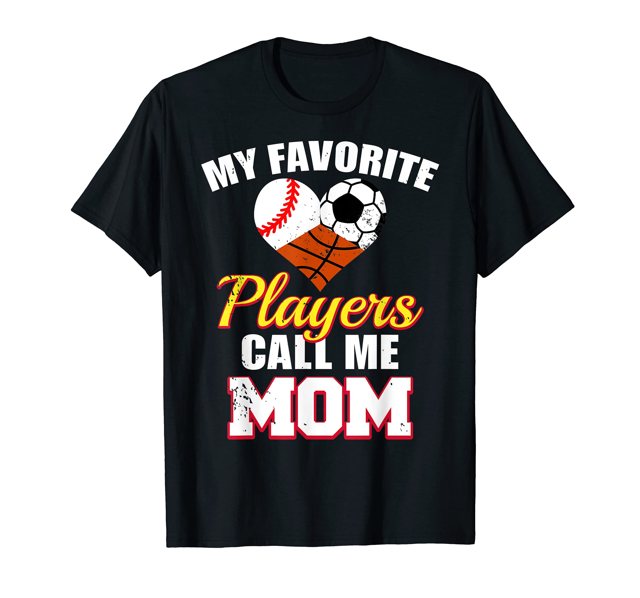 My Favorite Players Call Me Mom T-Shirt - Minimalist Print for Adults - T-Shirt, Sweatshirt, Hoodie