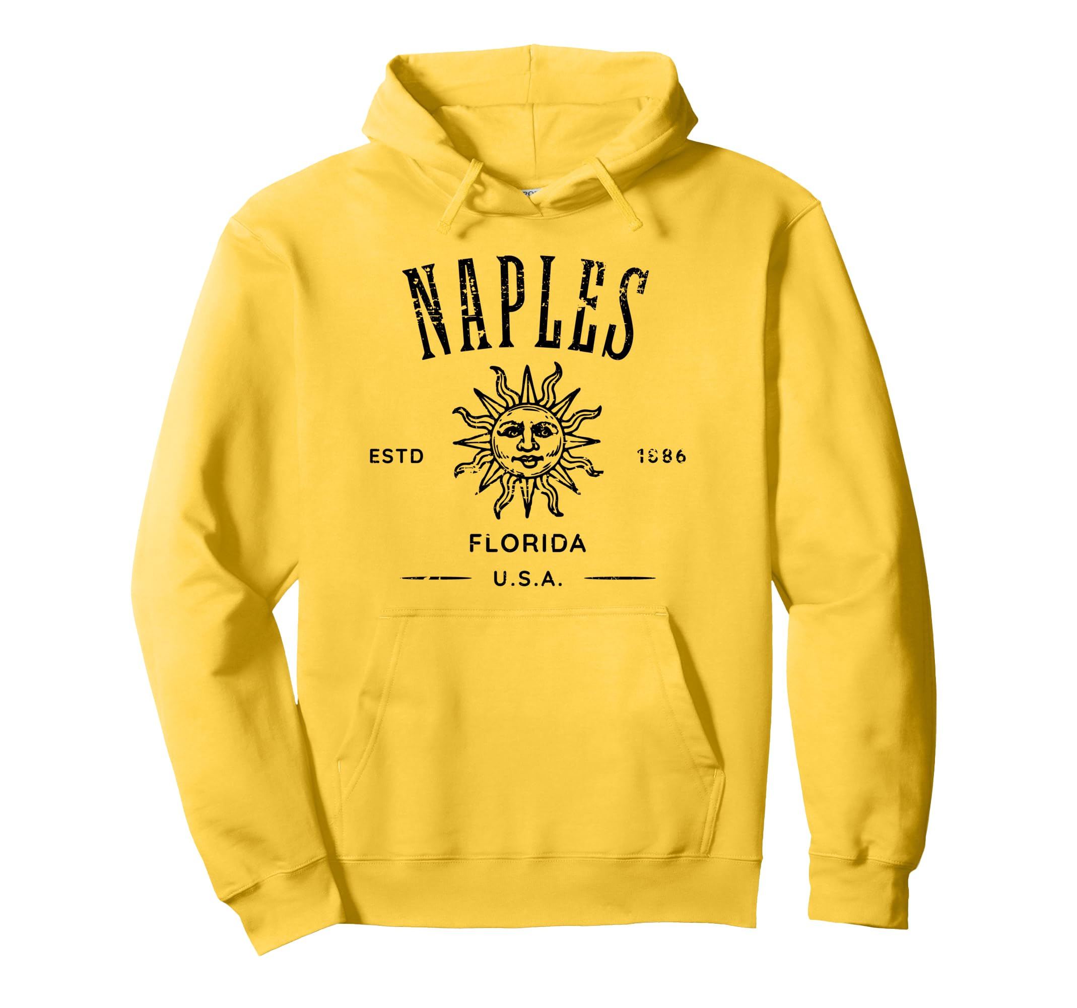 Naples Florida Distressed Souvenir Hoodie - Aesthetic Graphic for Adults - T-Shirt, Sweatshirt, Hoodie