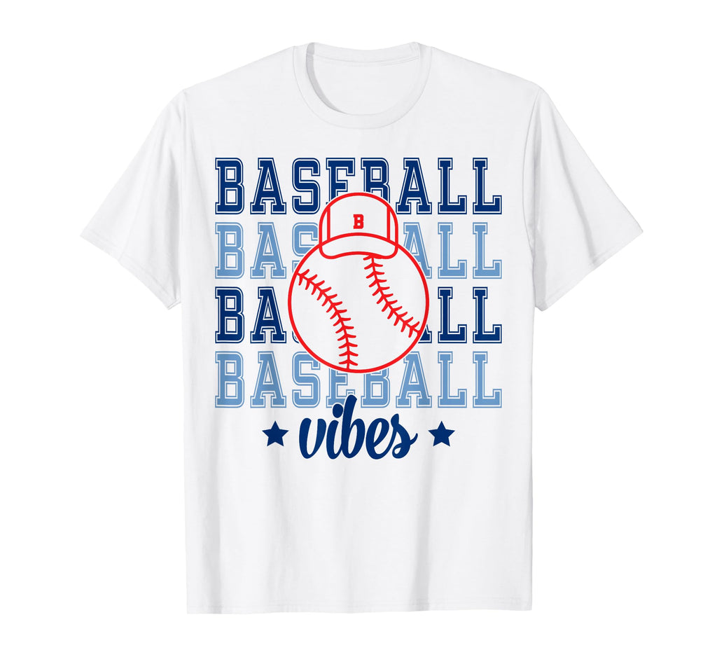 Baseball Vibes Baseball Mom Baseball Fan T-Shirt - Aesthetic Graphic Unisex - T-Shirt, Sweatshirt, Hoodie