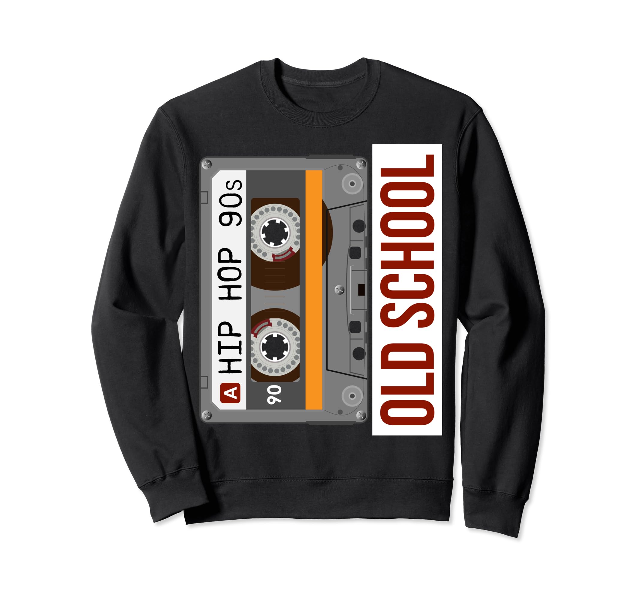 Old School Hip Hop Cassette Tape Rap Sweatshirt - Novelty Apparel Unisex - T-Shirt, Sweatshirt, Hoodie