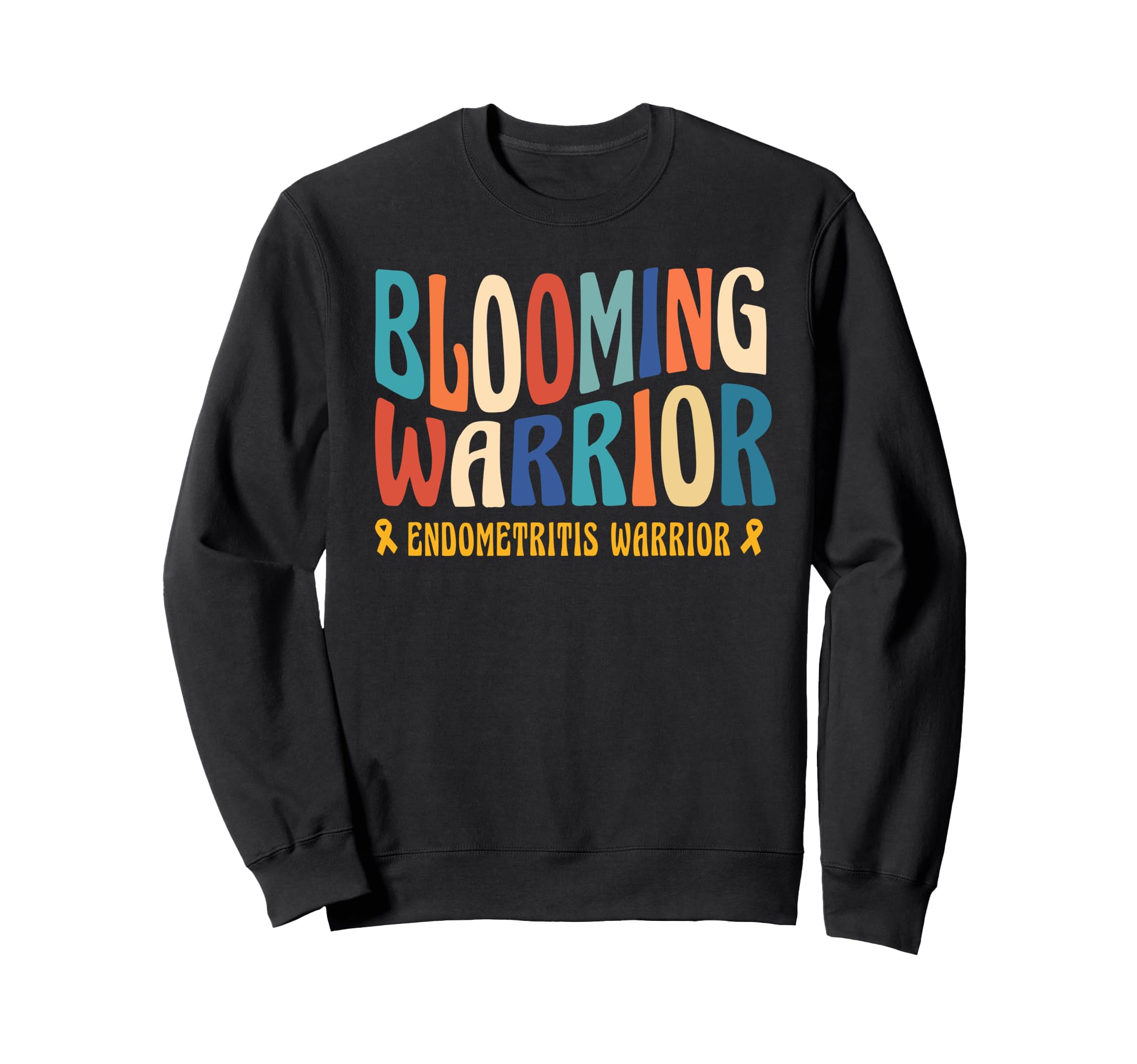 Blooming Endo Warrior 70S Endometriosis Sweatshirt - Unique Graphic Unisex - T-Shirt, Sweatshirt, Hoodie