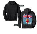 Fiji Flag Distressed Fiji Hoodie - Trendy Graphic Men Women - T-Shirt, Sweatshirt, Hoodie
