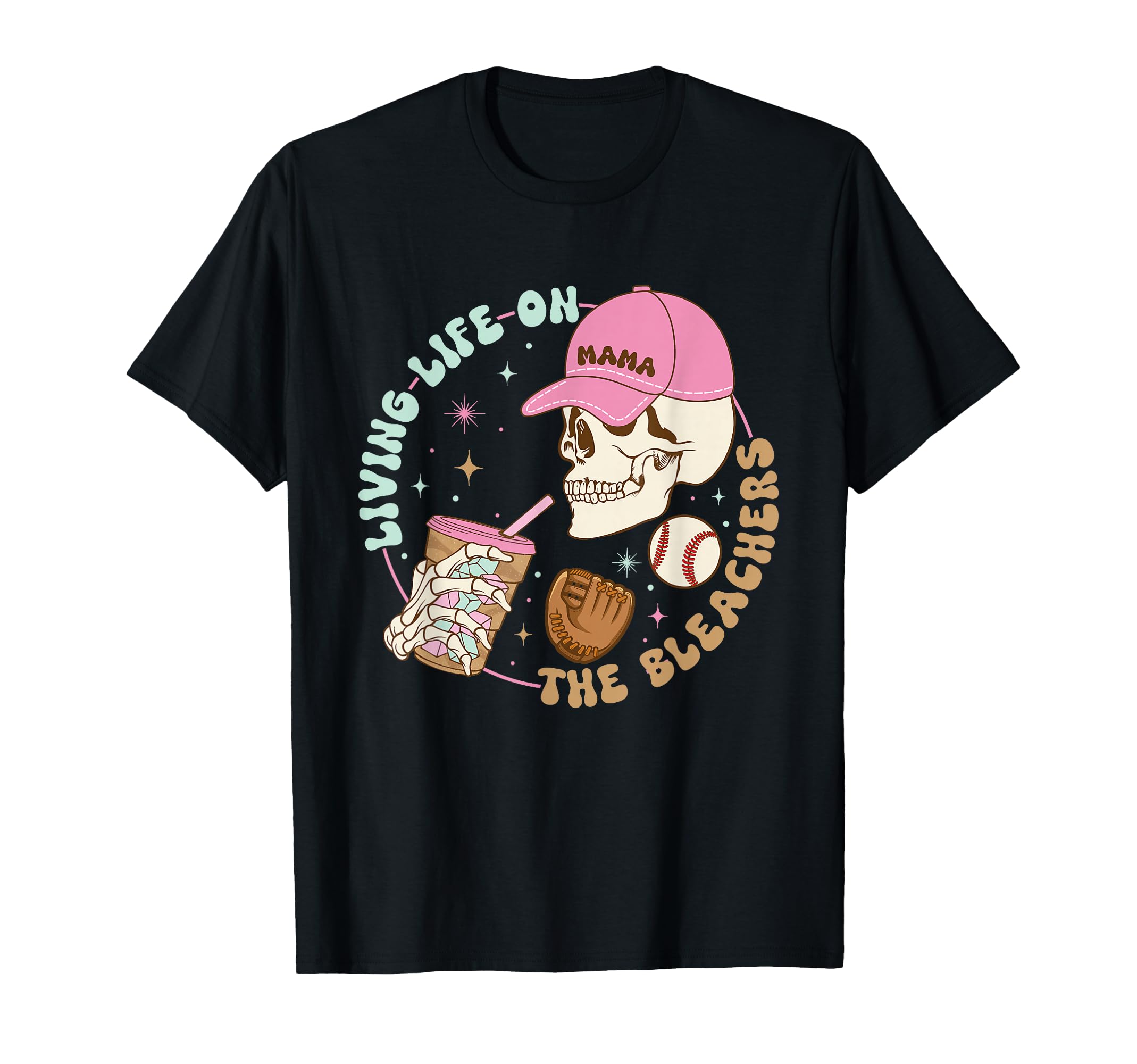 Living Life Bleachers Skull Gift T-Shirt - Fun Novelty Design Unisex - T-Shirt, Sweatshirt, Hoodie