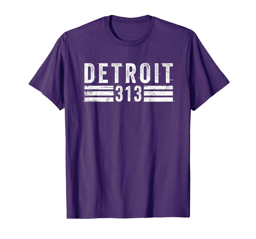 Detroit 313 Motor City Roots Born T-Shirt - Minimalist Print Men Women - T-Shirt, Sweatshirt, Hoodie