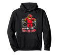 Raised 90S Hip Hop Old School Teddy Bear Hoodie - Trendy Graphic Men Women - T-Shirt, Sweatshirt, Hoodie