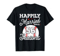 56Th Wedding Anniversary Baseball T-Shirt - Minimalist Print for Adults - T-Shirt, Sweatshirt, Hoodie