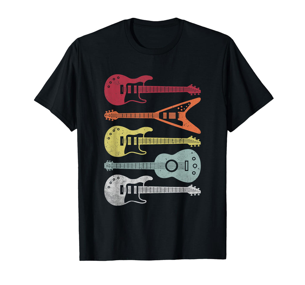 Colorful Guitar Rock Music Festival T-Shirt - Novelty Apparel for Adults - T-Shirt, Sweatshirt, Hoodie
