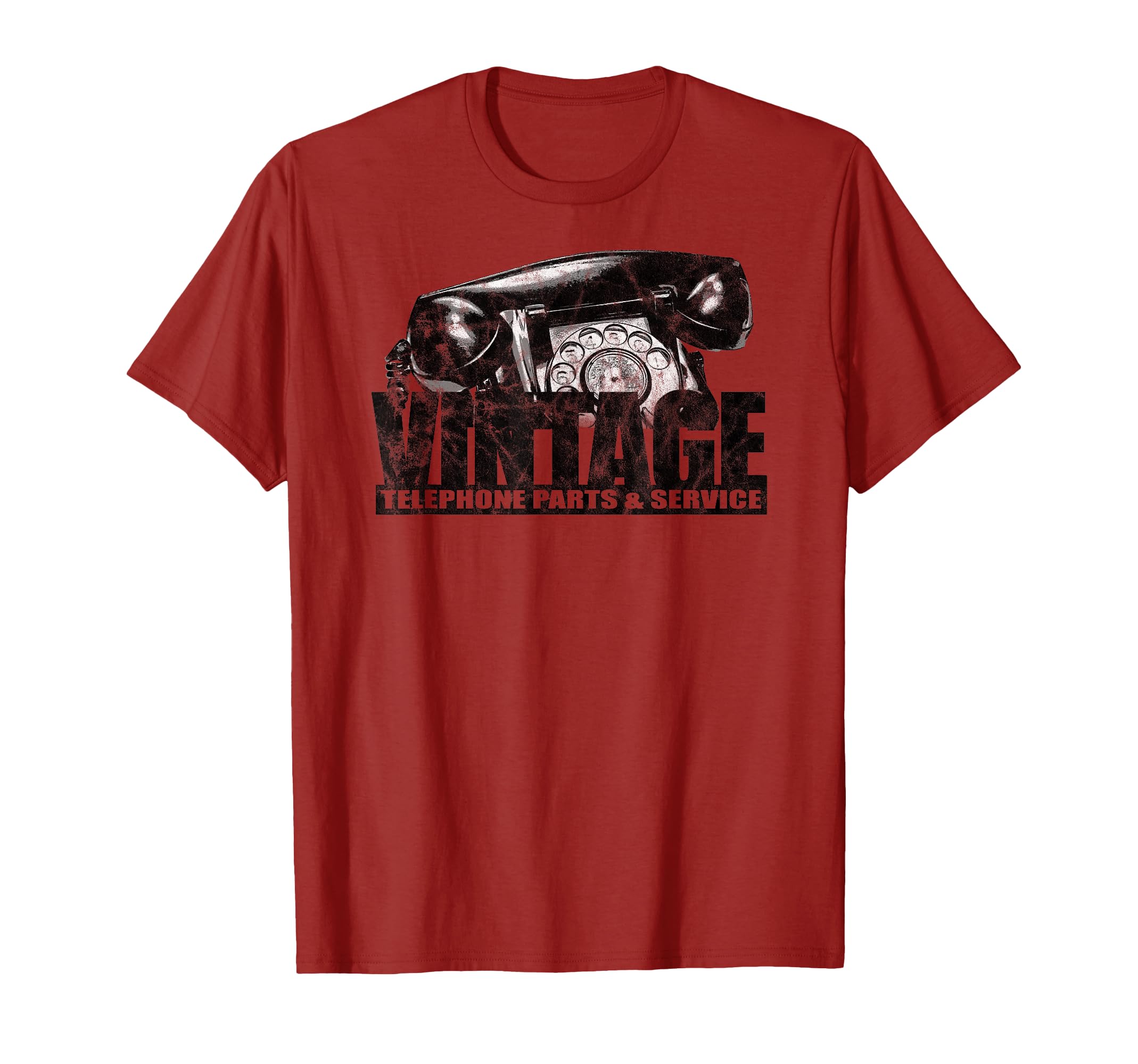 Telephone Parts Service Distressed T-Shirt - Casual Everyday Wear Men Women - T-Shirt, Sweatshirt, Hoodie