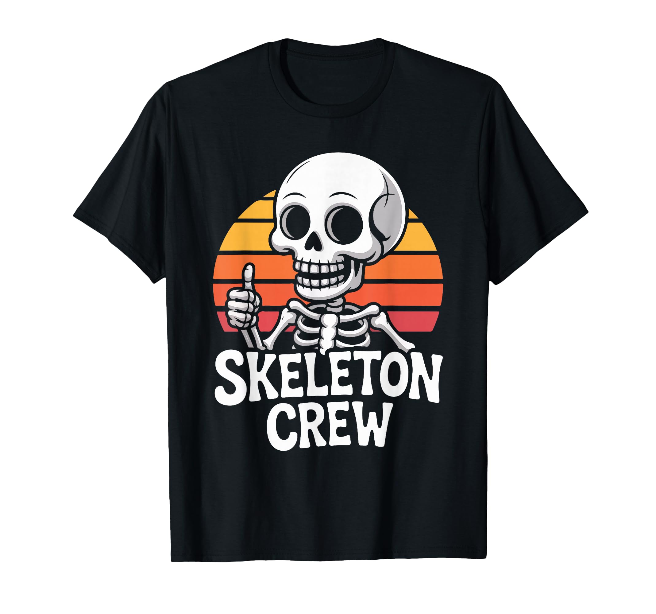 Skeleton Crew Skull Sunset T-Shirt - Trendy Graphic Unisex - T-Shirt, Sweatshirt, Hoodie